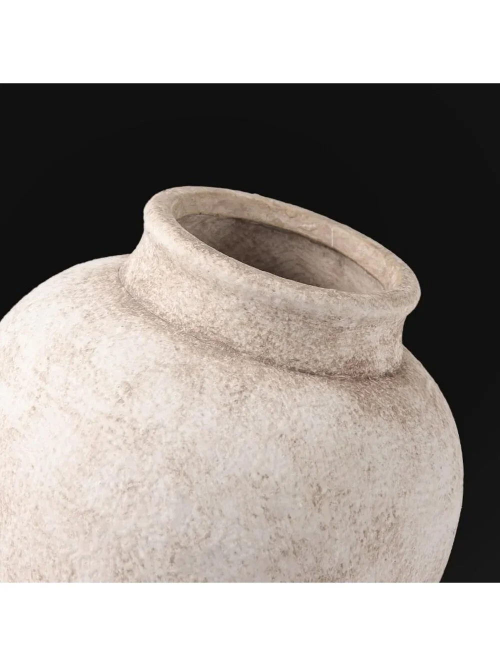 Rustic Ceramic Flower Vase - Small Decorative Pot for Home Decor & Table
